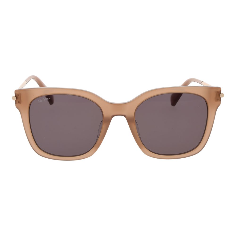 Max Mara Sonnenbrille aus beigefarbenem Acetat