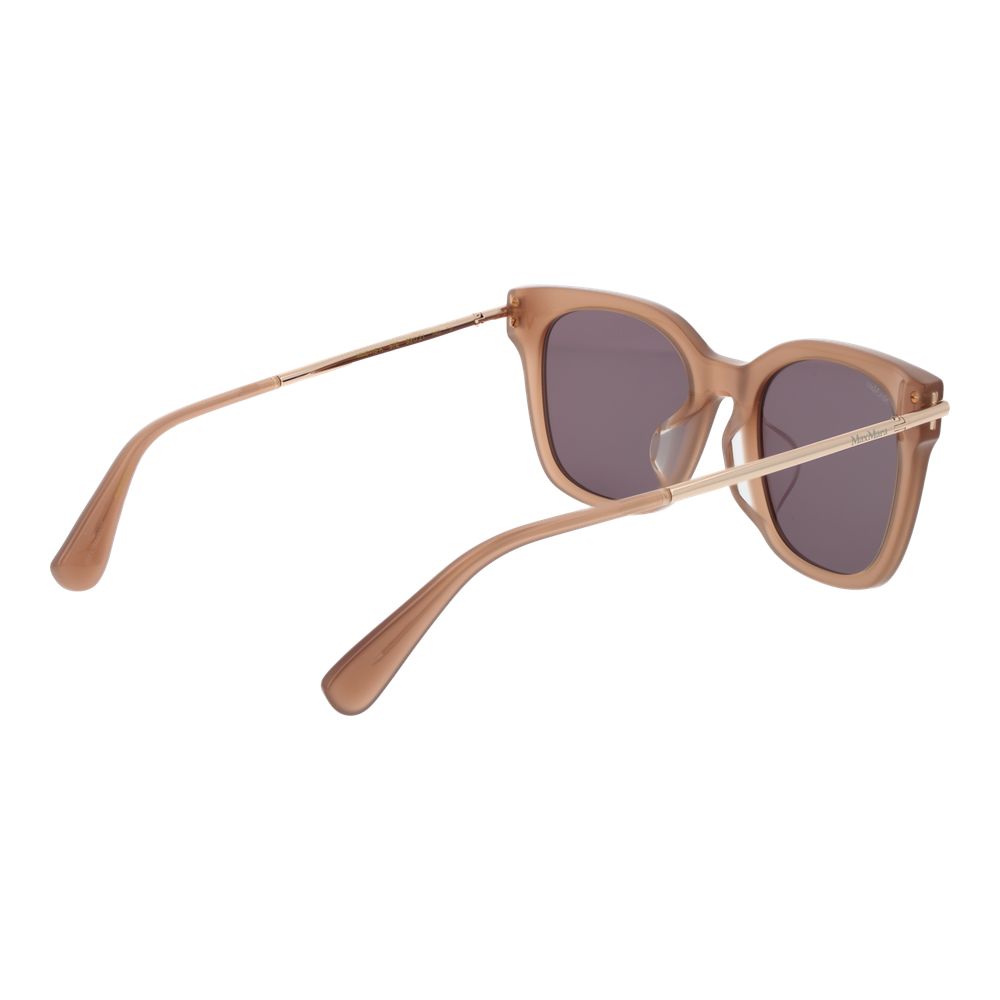 Max Mara Sonnenbrille aus beigefarbenem Acetat