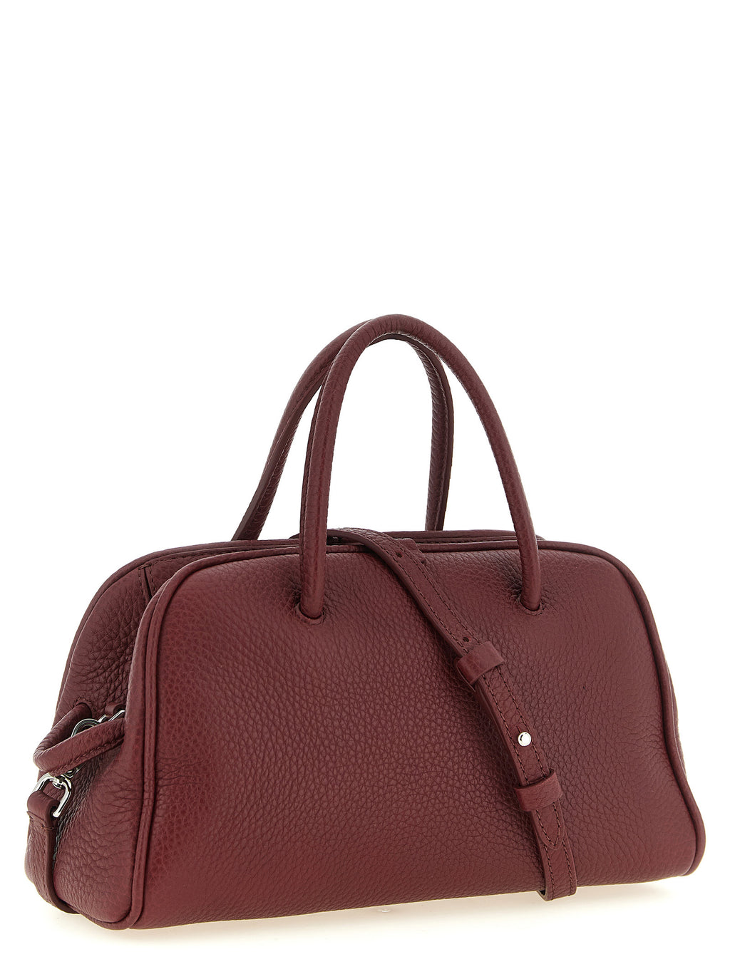 Jacquemus Bordeaux Handtasche aus Kalbsleder