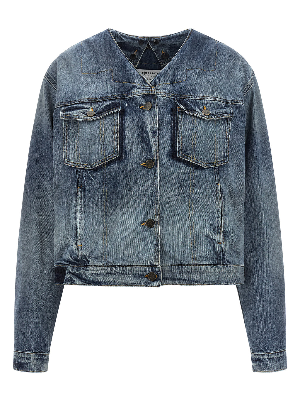 Maison Margiela Jeansjacke aus blauem Baumwolldenim