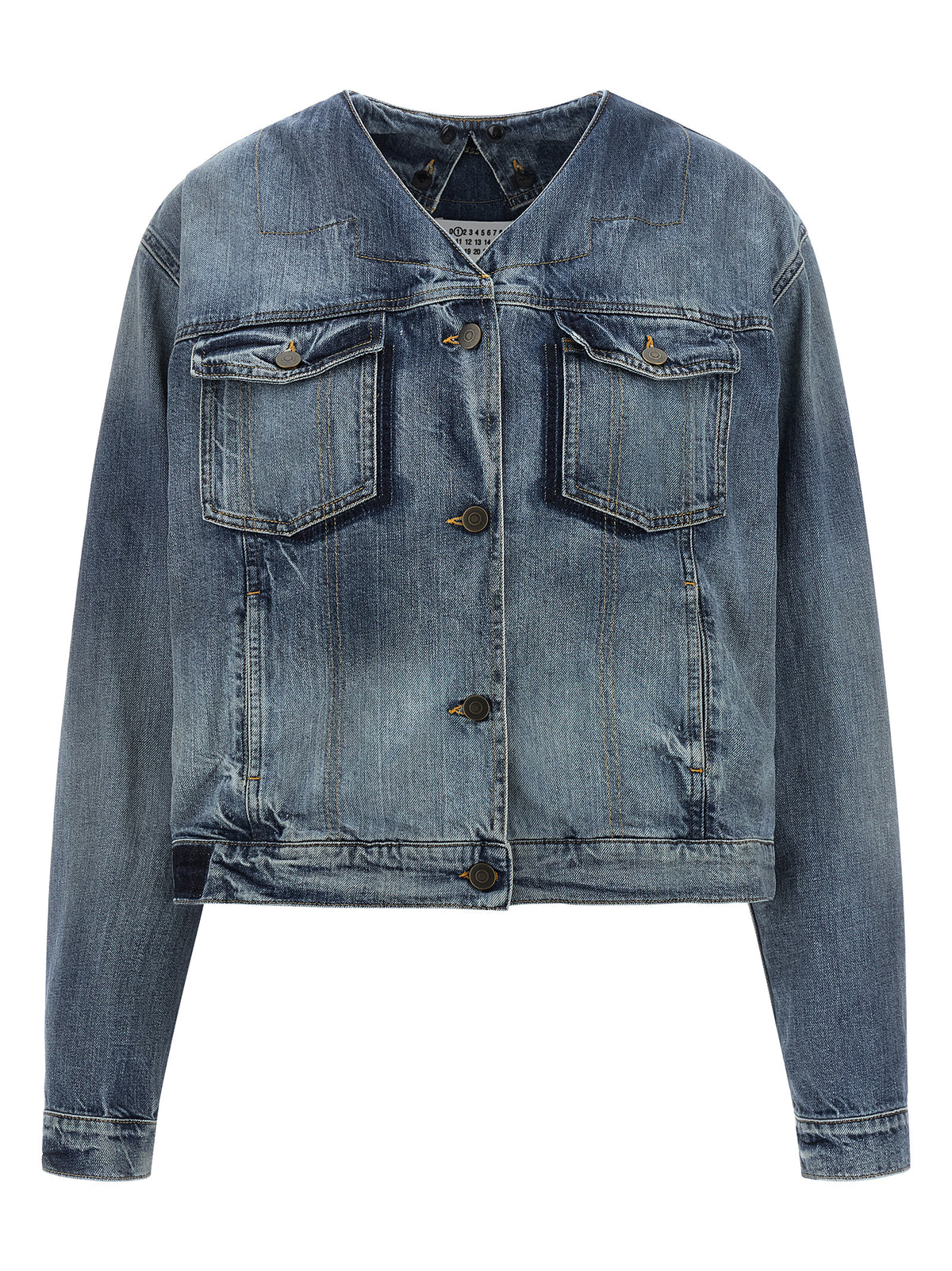 Maison Margiela Jeansjacke aus blauem Baumwolldenim