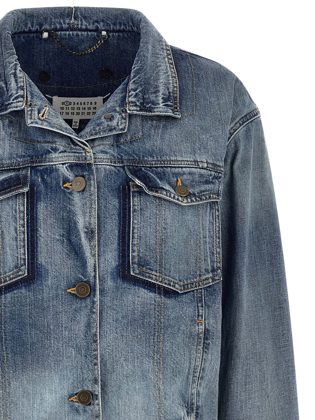 Maison Margiela Jeansjacke aus blauem Baumwolldenim