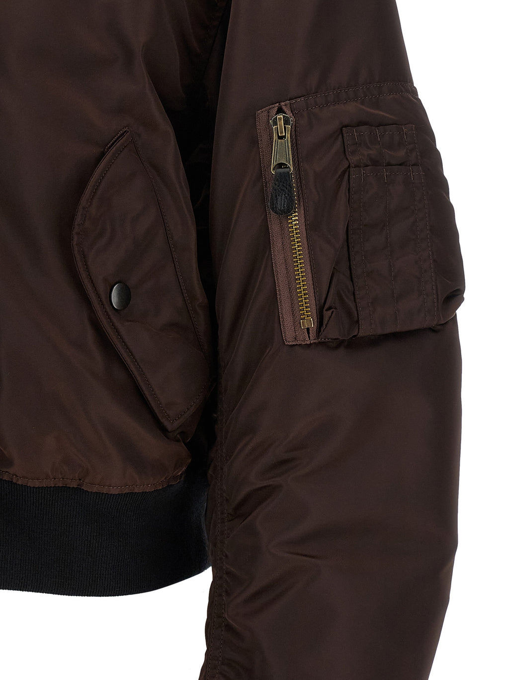 Maison Margiela Bomber aus braunem Polyamid