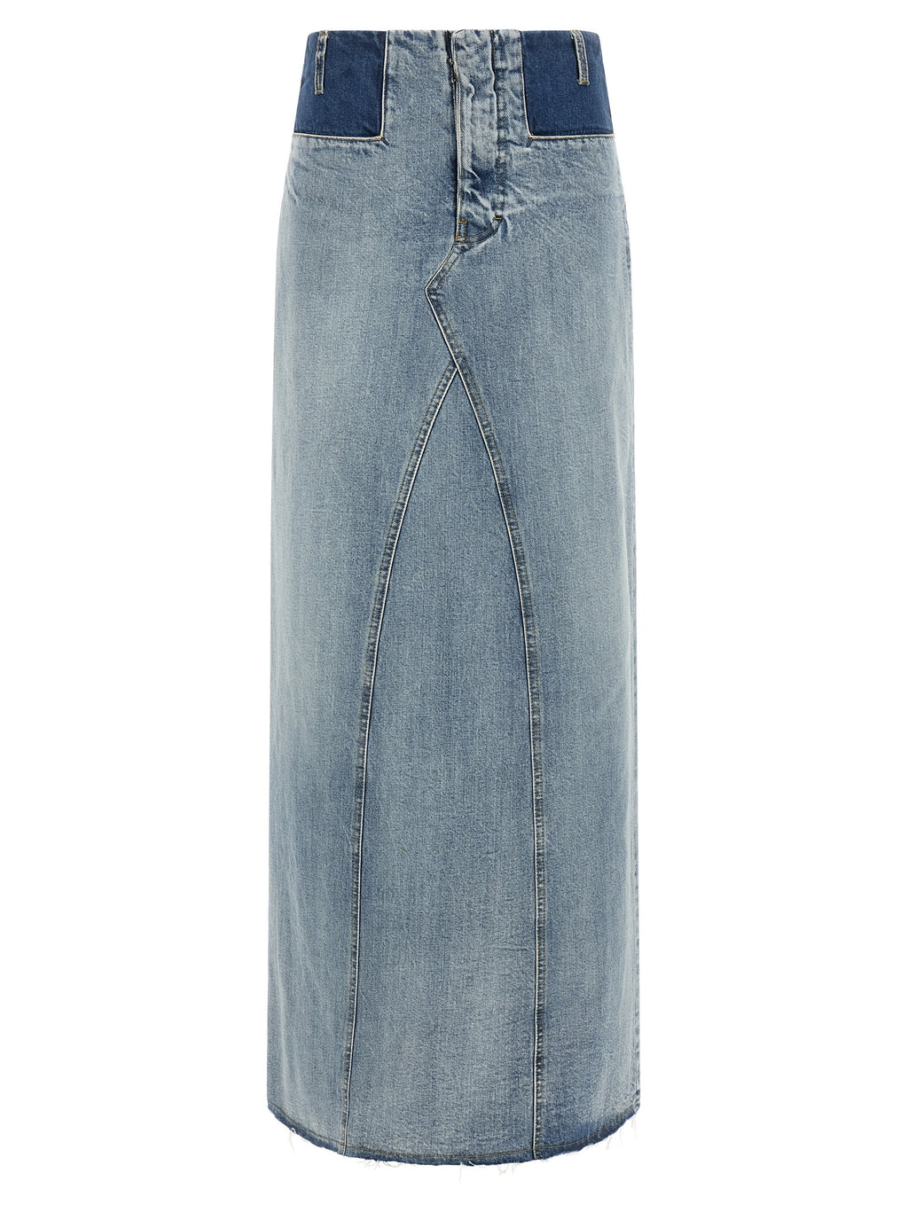 Maison Margiela Minirock aus blauer Baumwolle