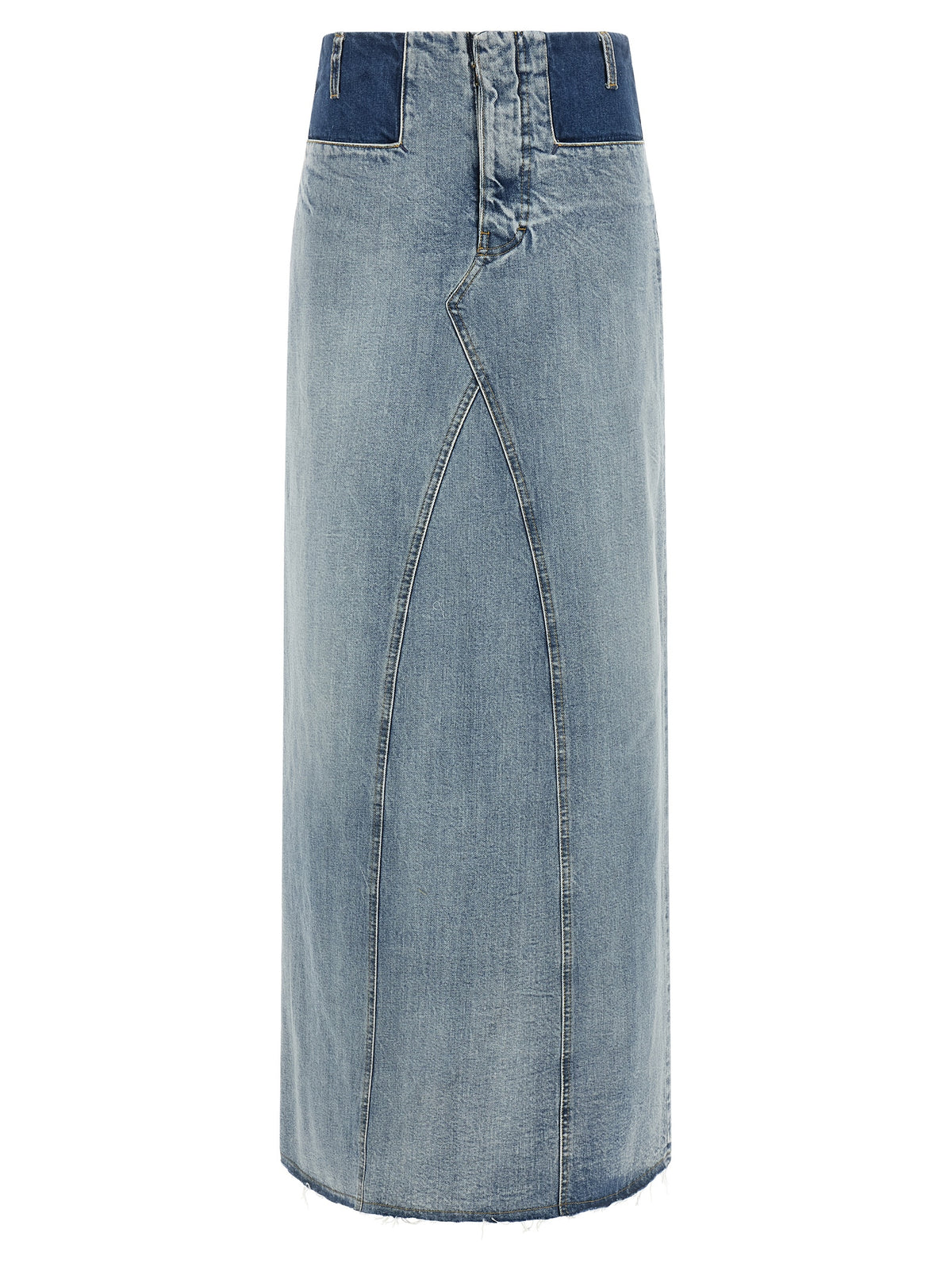 Maison Margiela Minirock aus blauer Baumwolle