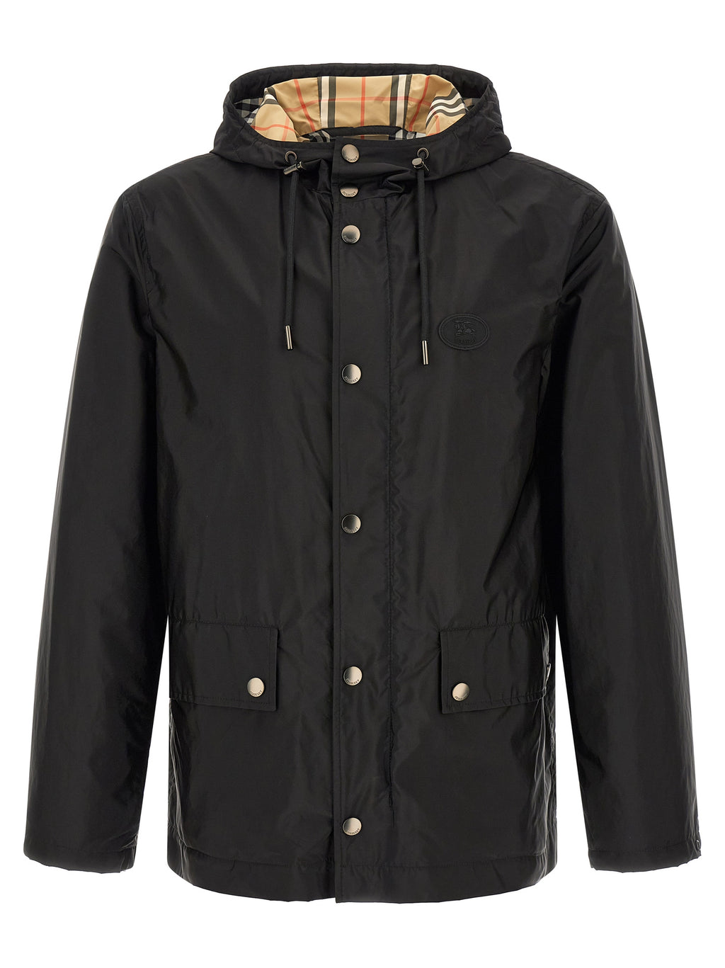 Burberry Jacke aus schwarzem Polyamid-Obermaterial