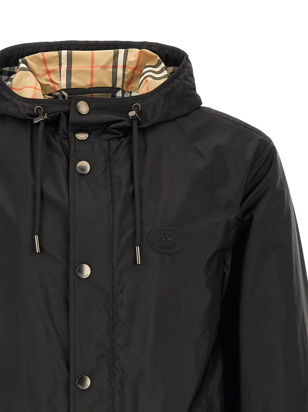 Burberry Jacke aus schwarzem Polyamid-Obermaterial