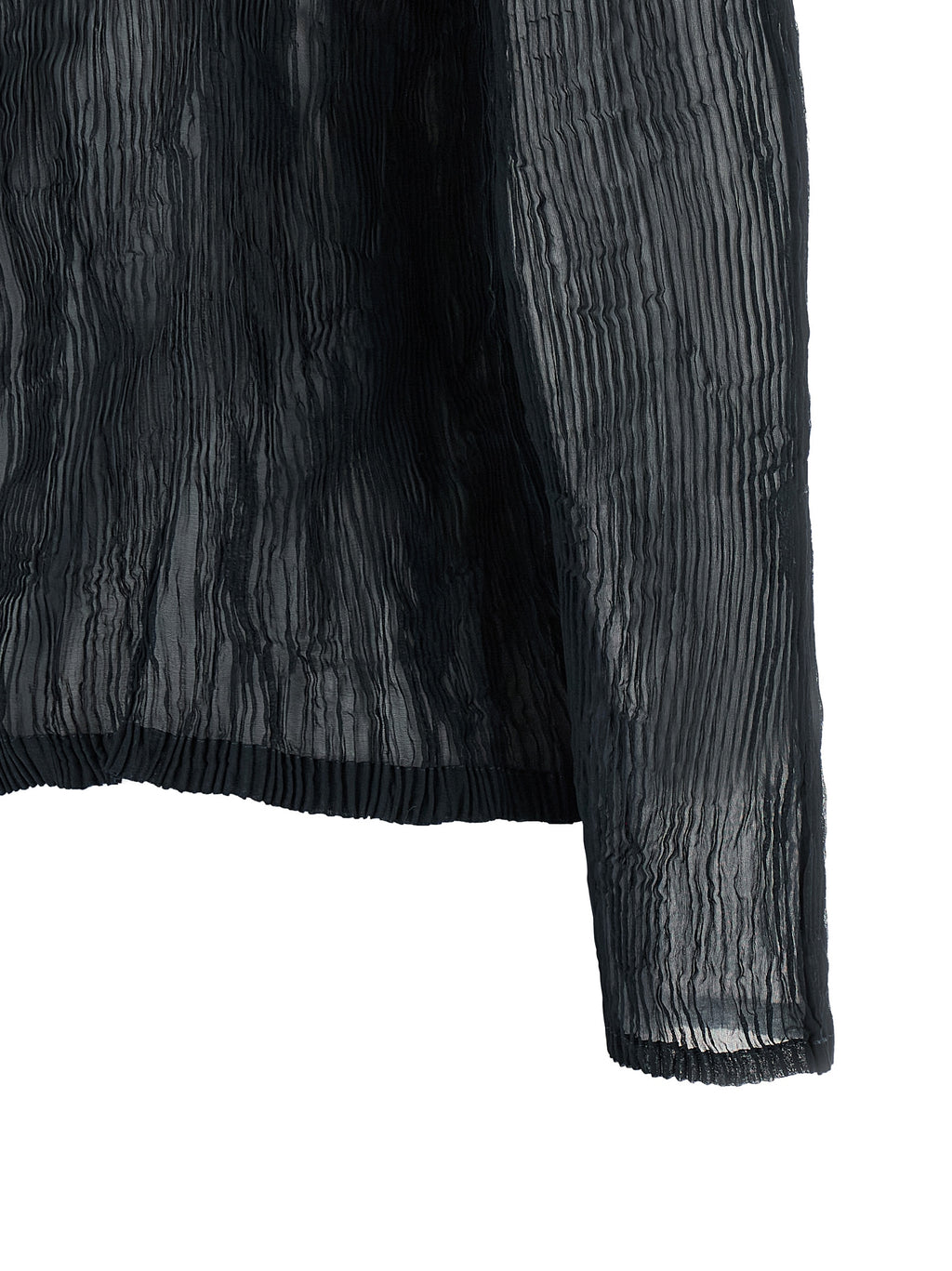 Issey Miyake Blue Polyester Cardigan