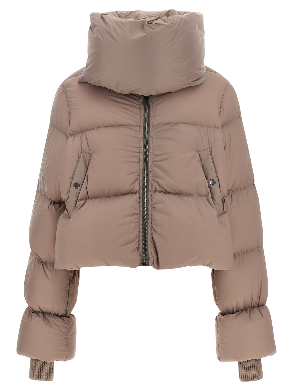 Rick Owens Mehrfarbige Nylonjacke, knöchellang