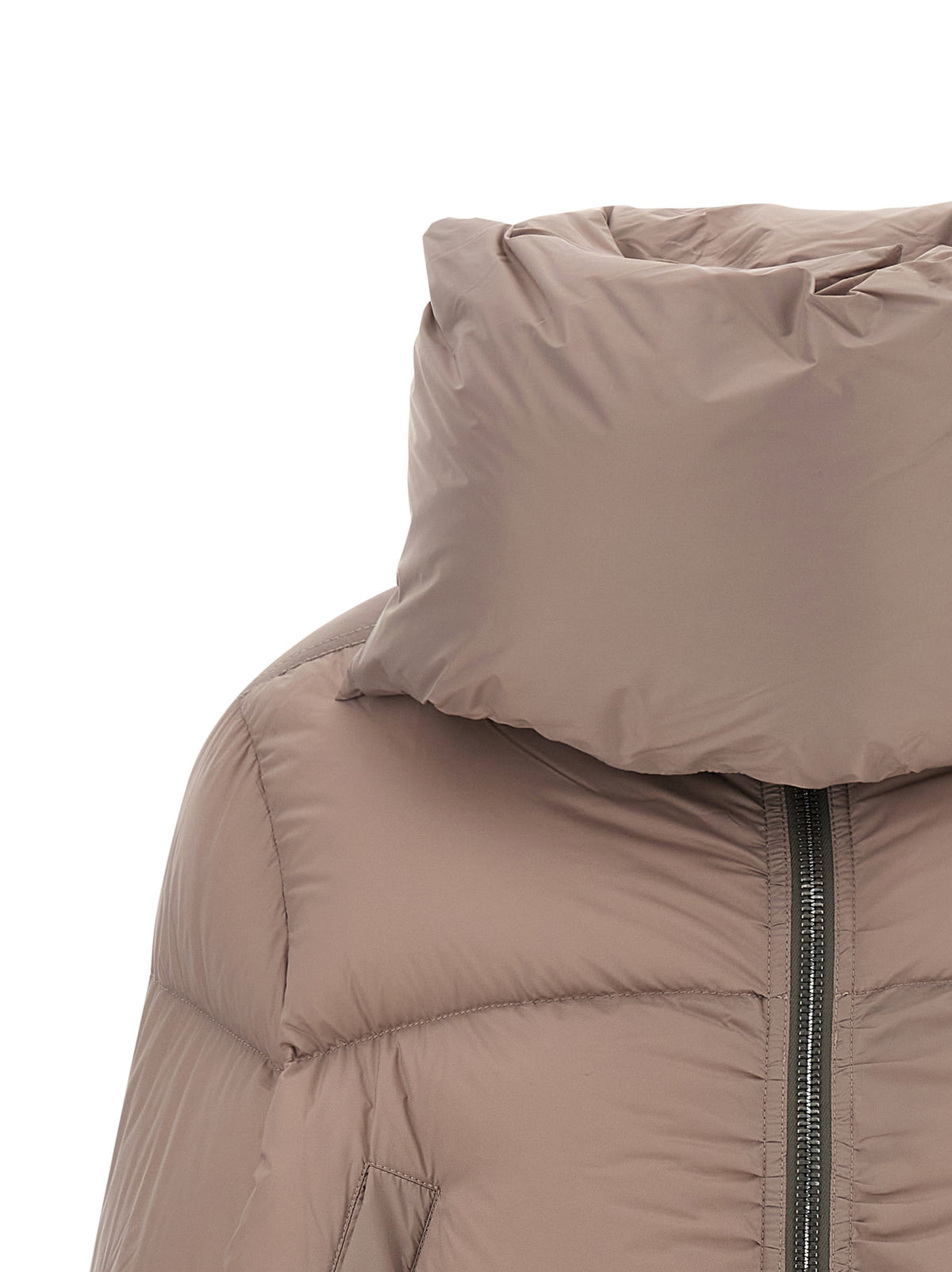 Rick Owens Mehrfarbige Nylonjacke, knöchellang