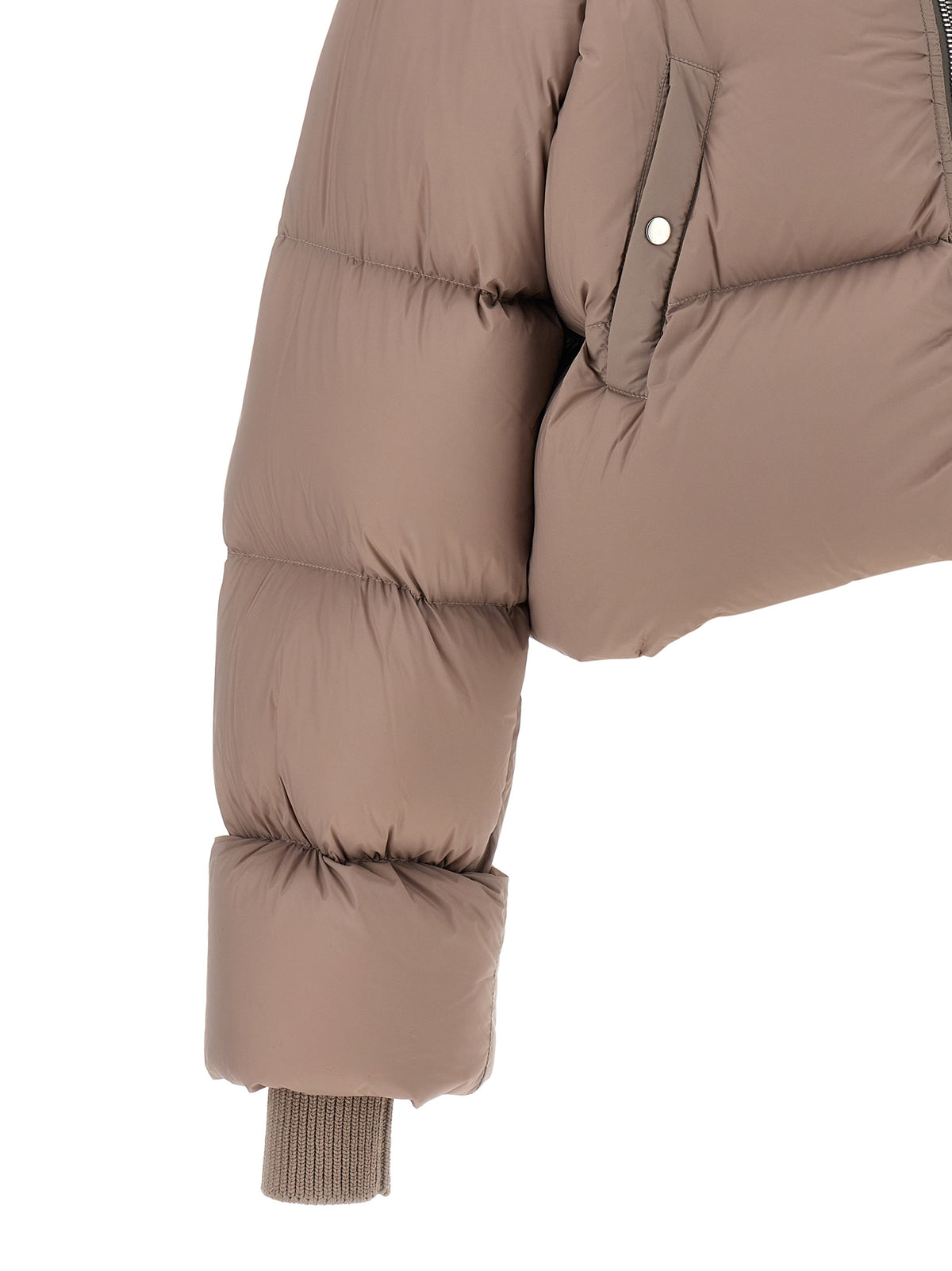 Rick Owens Mehrfarbige Nylonjacke, knöchellang