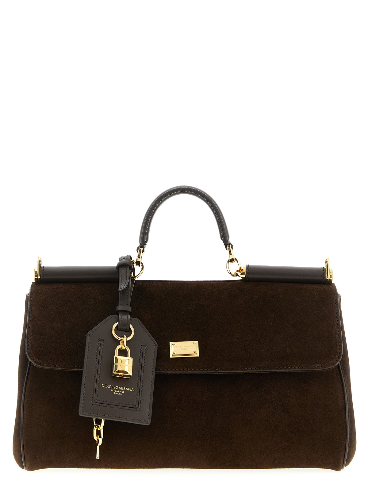 Dolce & Gabbana Handtasche aus braunem Kalbsleder