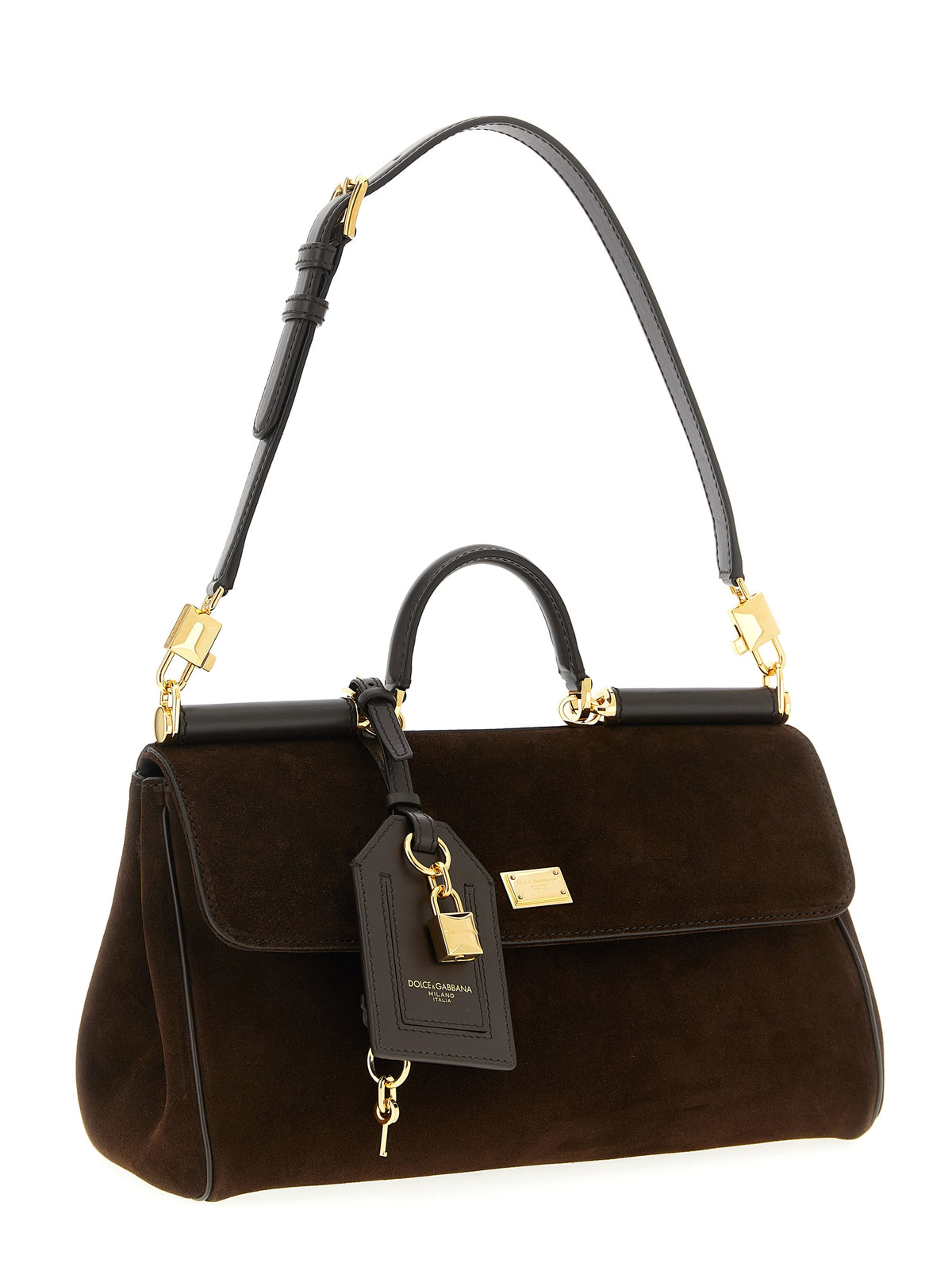 Dolce & Gabbana Handtasche aus braunem Kalbsleder