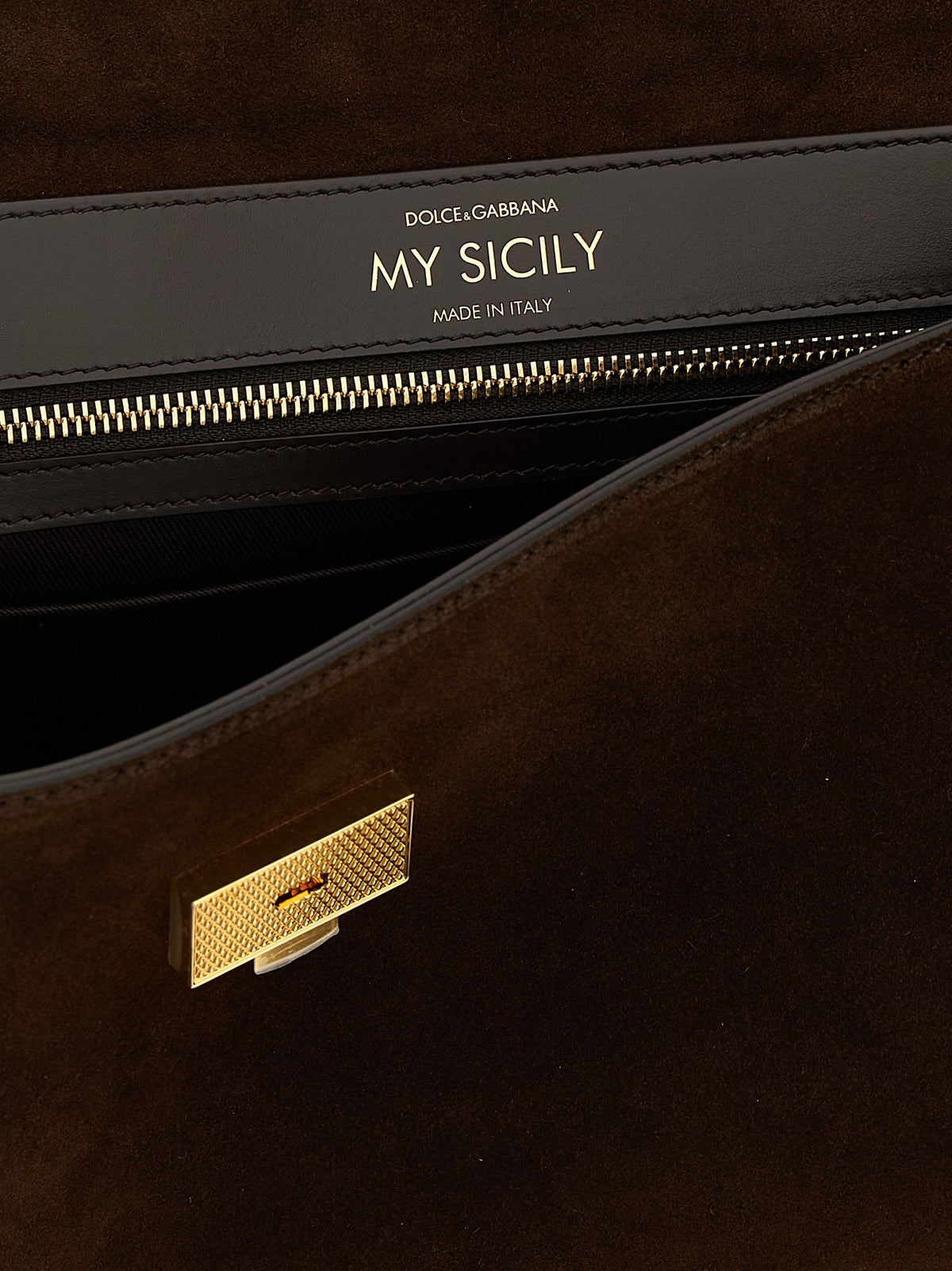 Dolce & Gabbana Handtasche aus braunem Kalbsleder