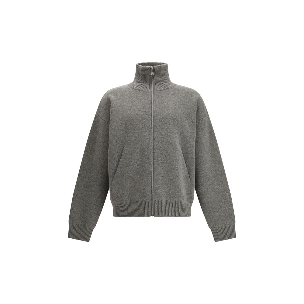 Axel Arigato Graue Wollstrickjacke Oves Aries
