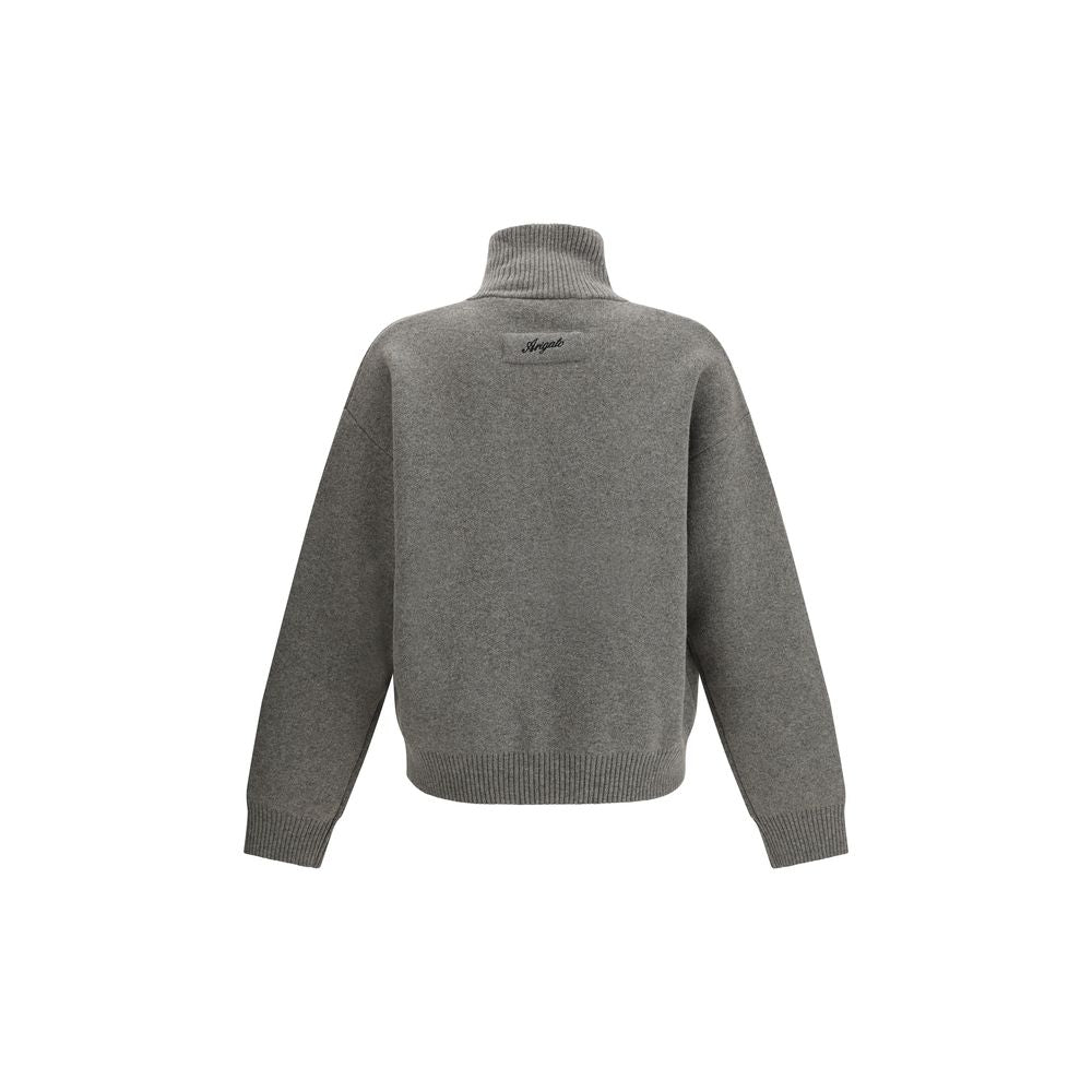 Axel Arigato Graue Wollstrickjacke Oves Aries