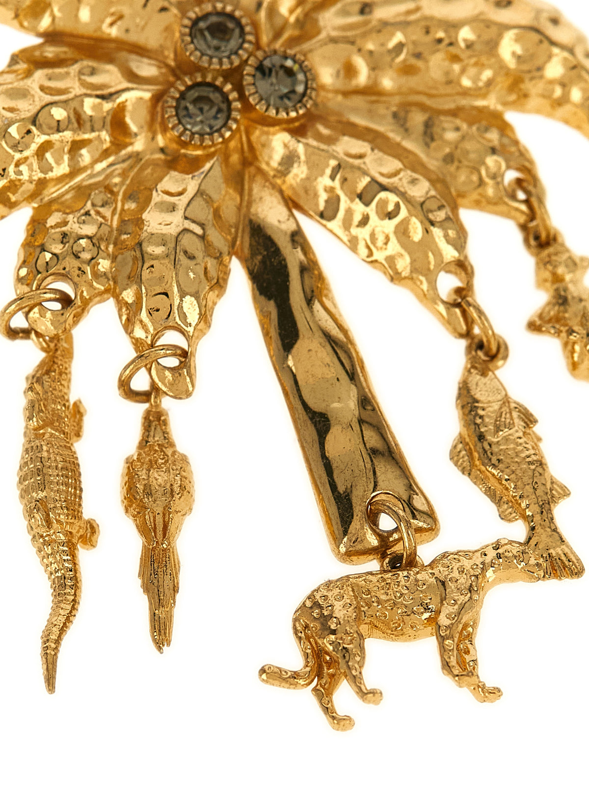 Jacquemus Ohrringe aus goldfarbenem Messing
