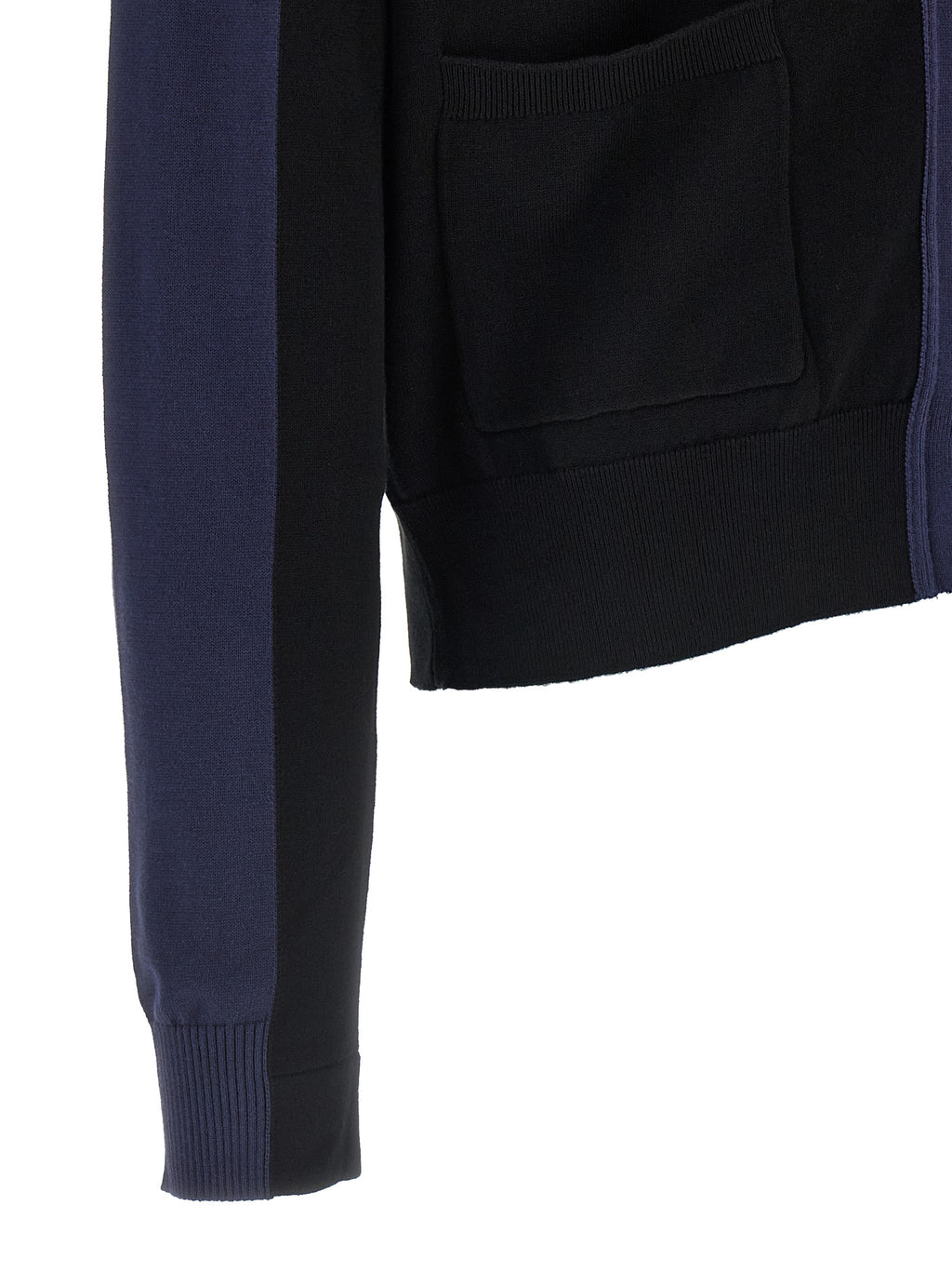Kiko Kostadinov Blaue Baumwollstrickjacke