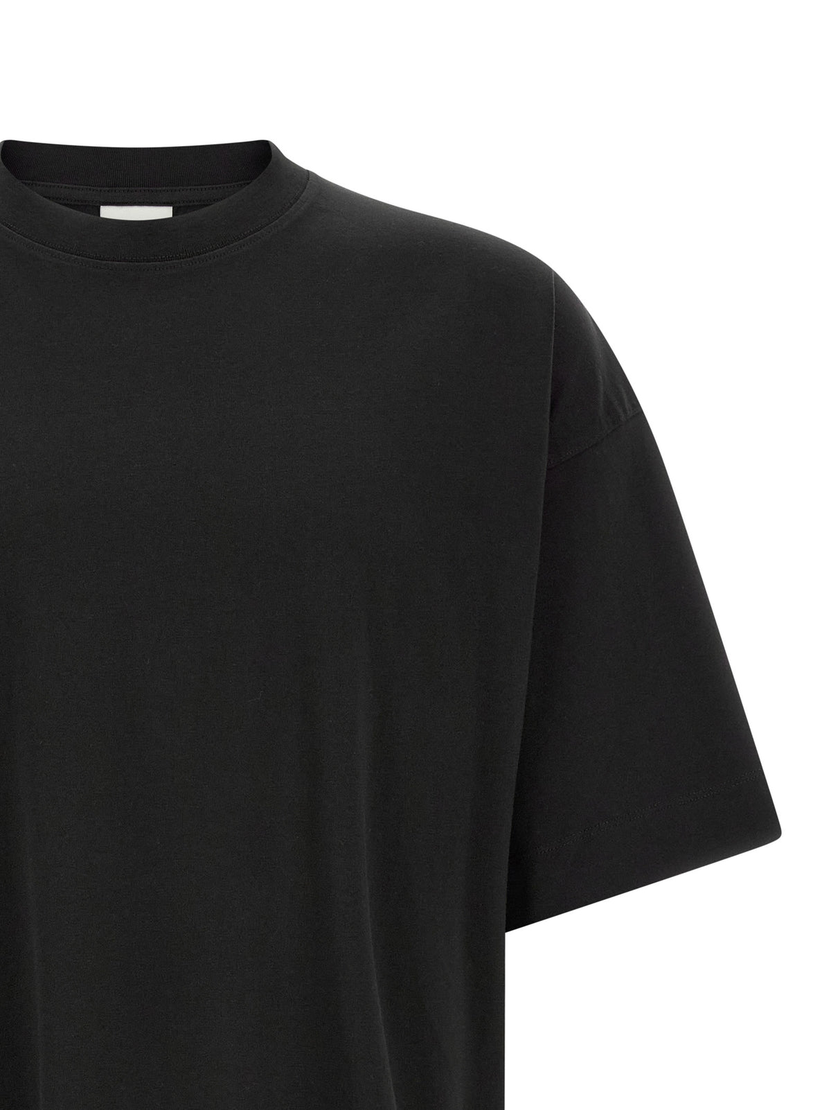 Dries Van Noten Schwarzes Baumwoll-T-Shirt