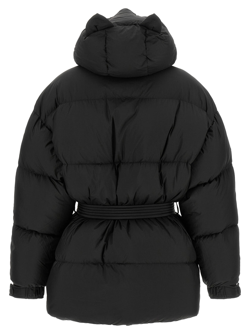 IENKI IENKI Schwarze Nylon-Daunenjacke in voller Länge