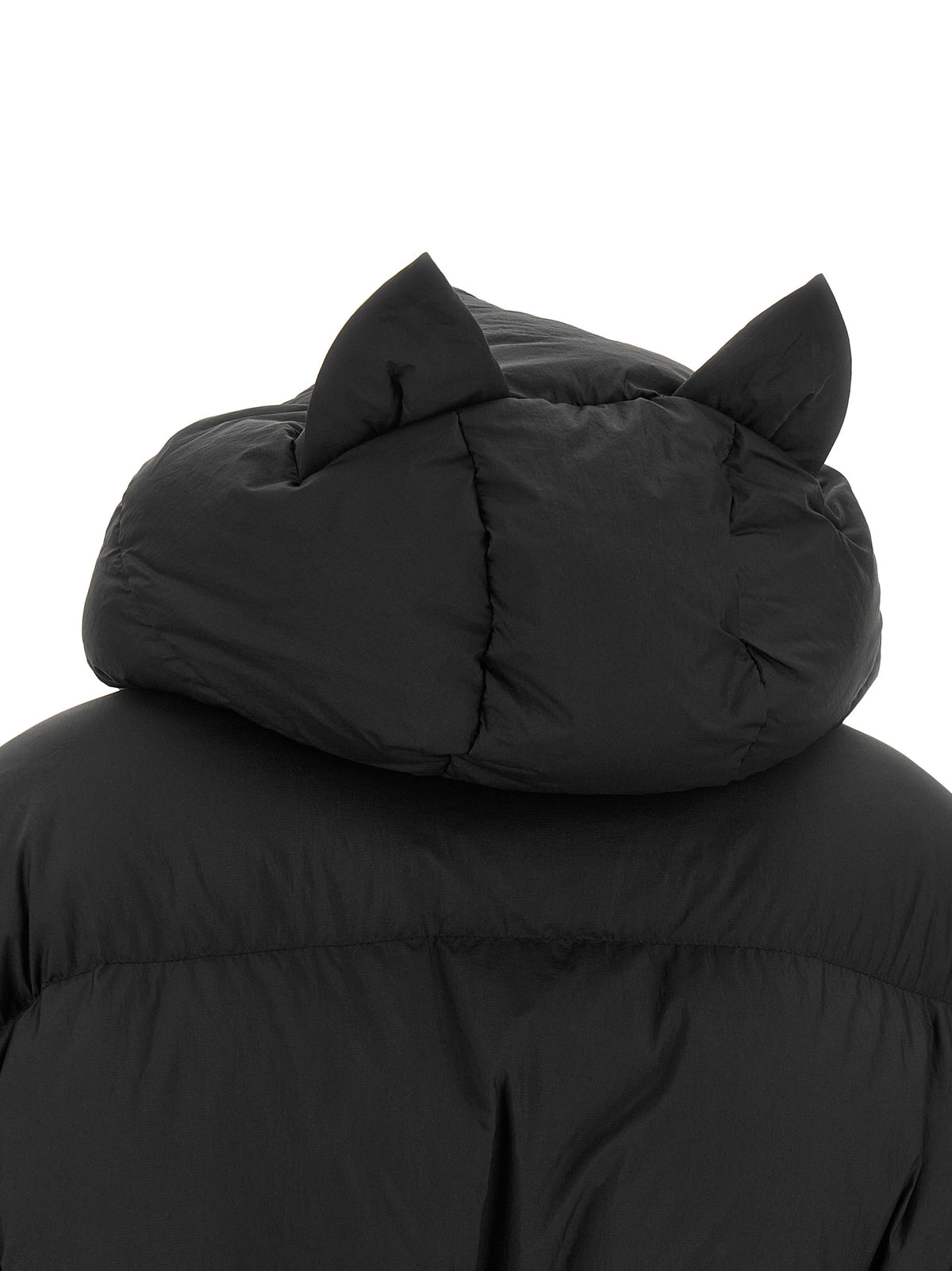 IENKI IENKI Schwarze Nylon-Daunenjacke in voller Länge