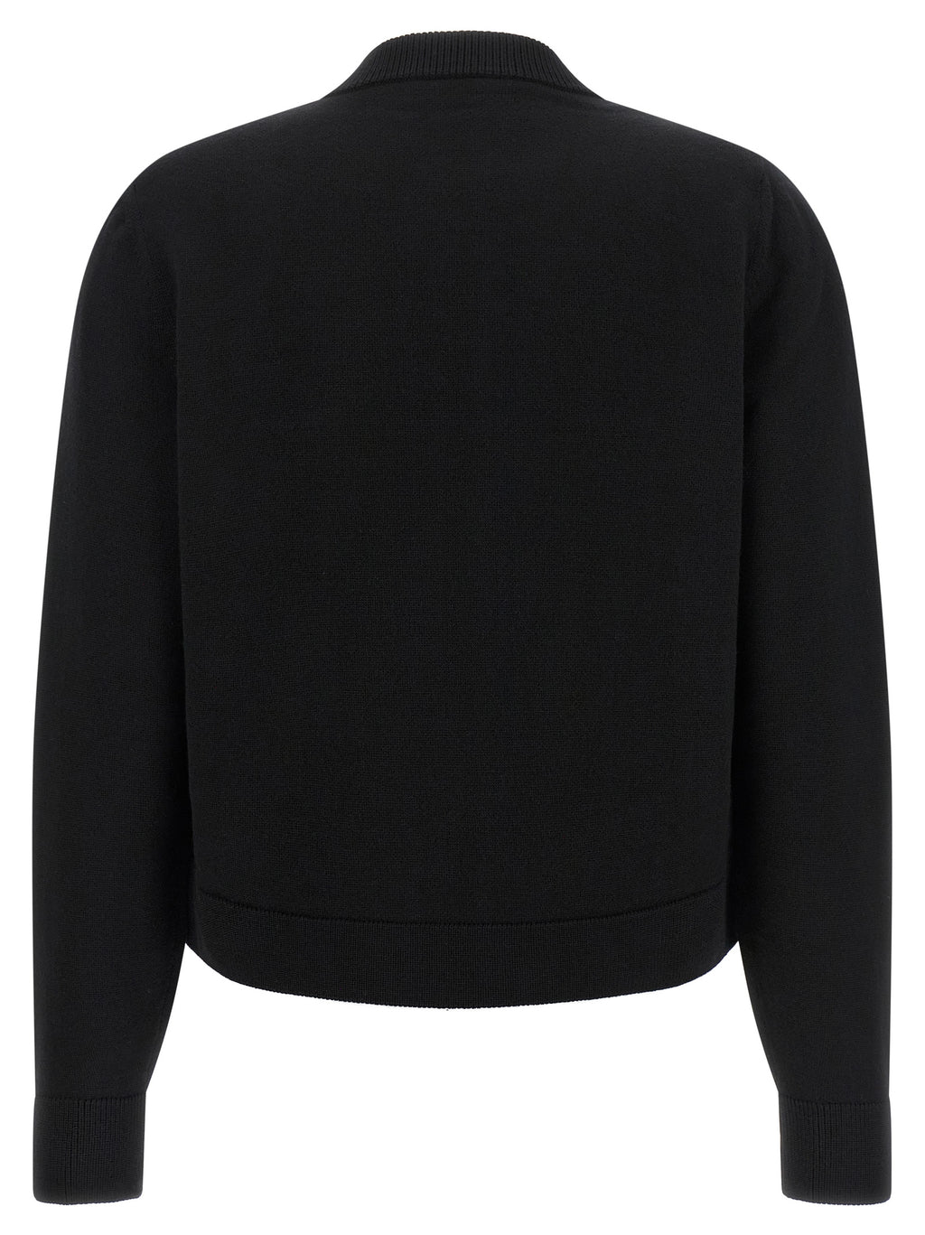 Moncler Cardigan aus schwarzem Polyester