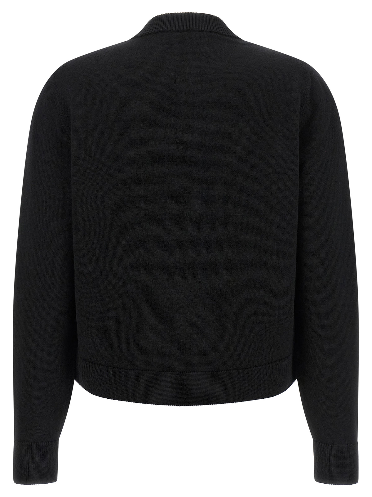 Moncler Cardigan aus schwarzem Polyester