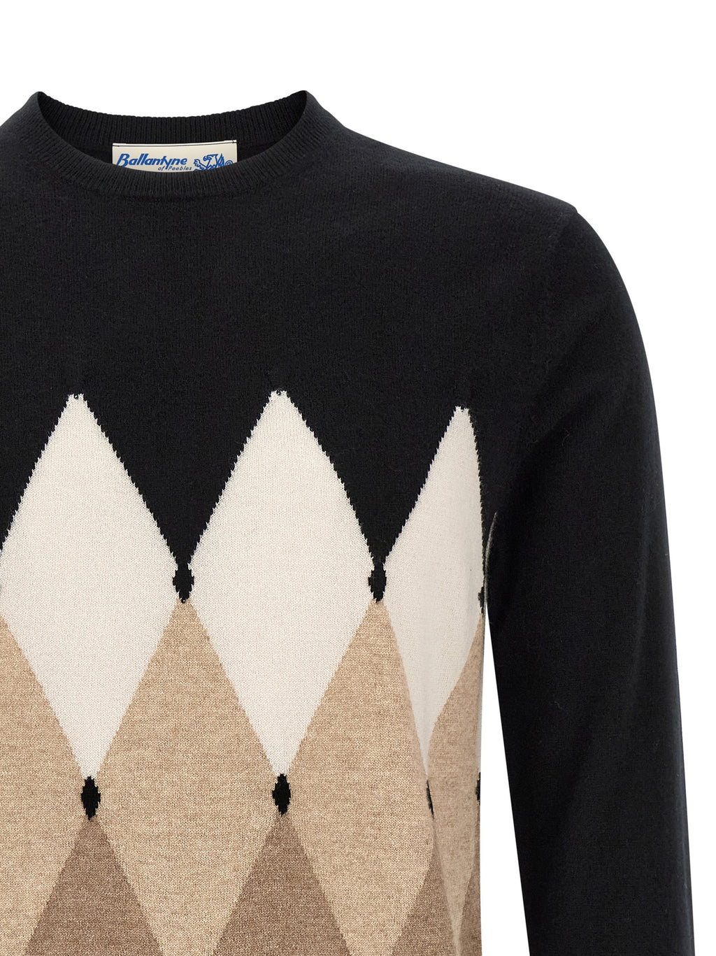 Ballantyne Cardigan aus schwarzem Kaschmir