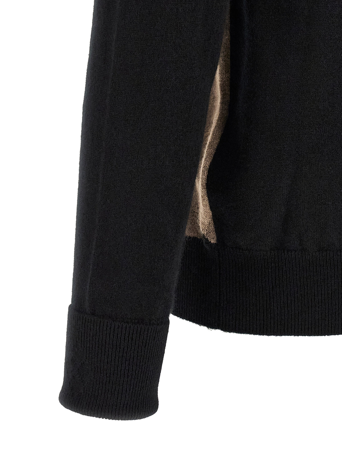 Ballantyne Cardigan aus schwarzem Kaschmir
