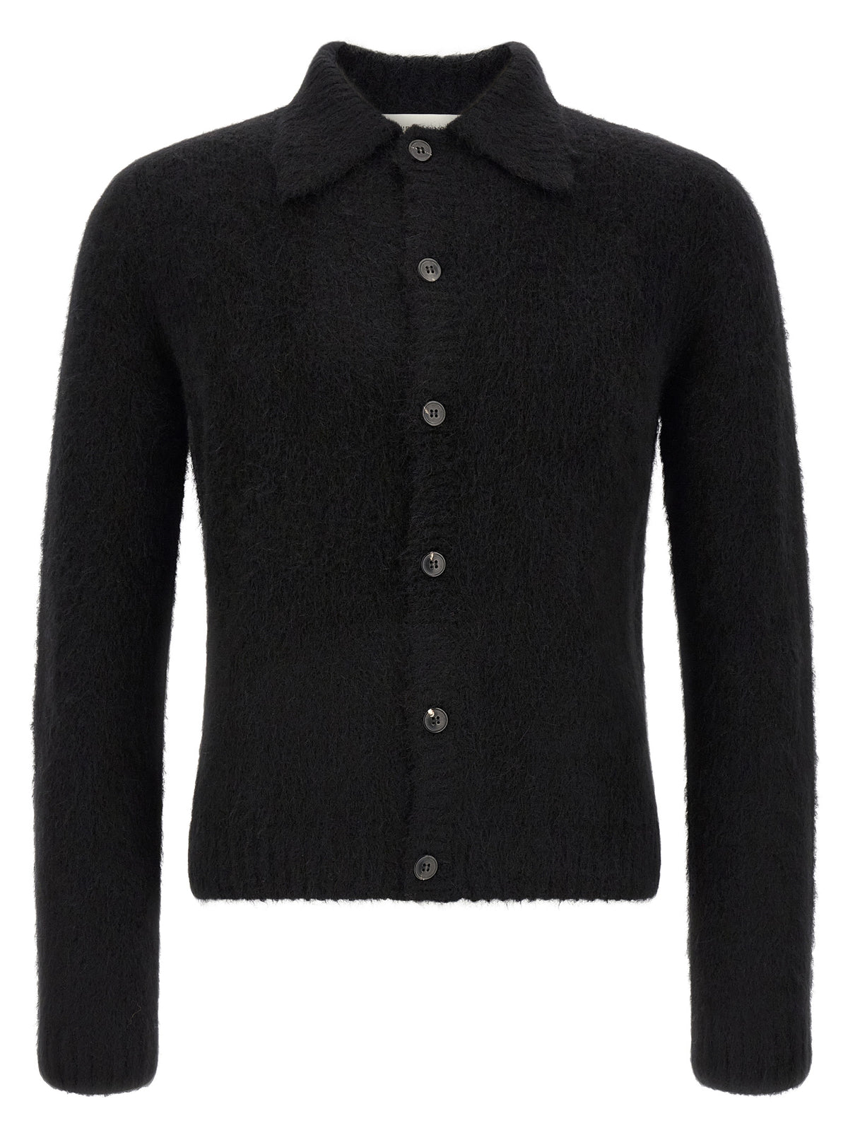 Dries Van Noten Schwarze Wollstrickjacke