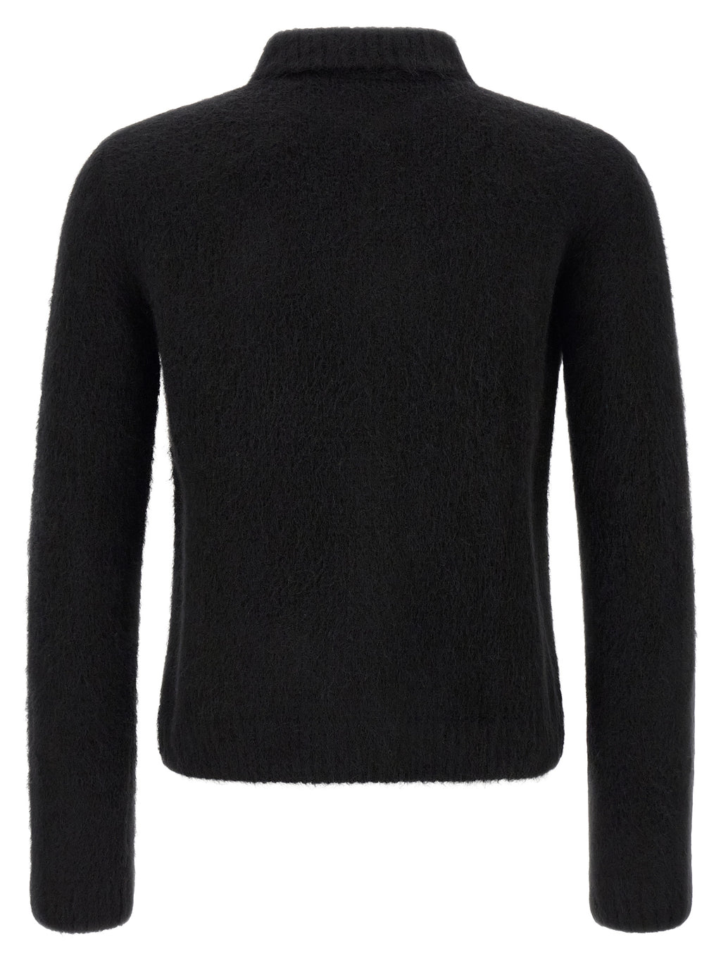 Dries Van Noten Schwarze Wollstrickjacke