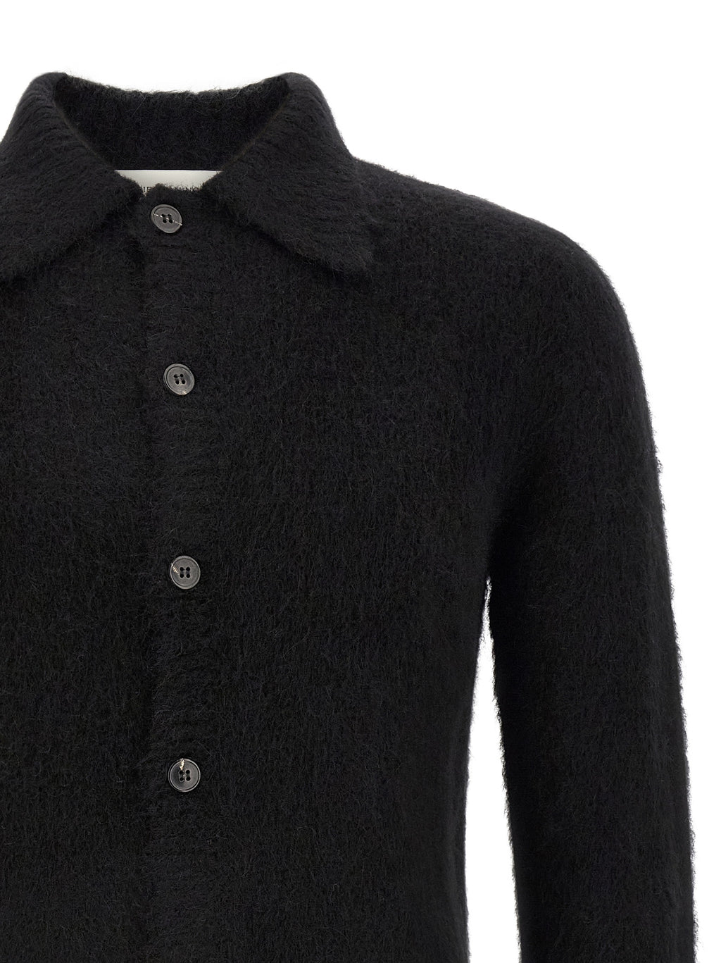 Dries Van Noten Schwarze Wollstrickjacke