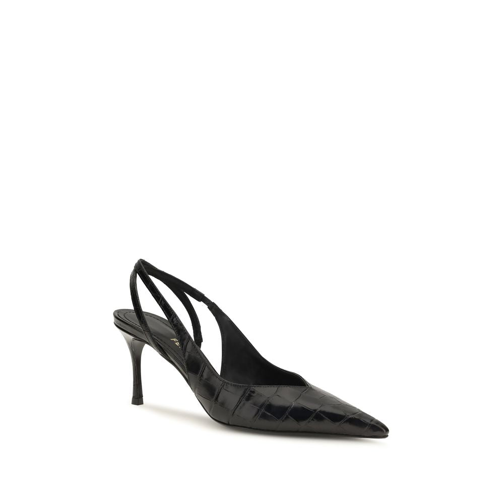 Ferragamo Pumps aus schwarzem Kalbsleder (Bos Taurus)