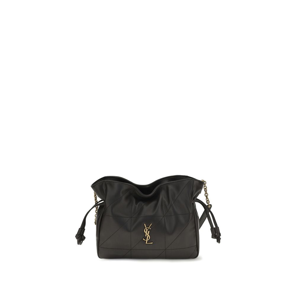 Saint Laurent Clutch Bag aus schwarzem Lammleder Ovis Aries