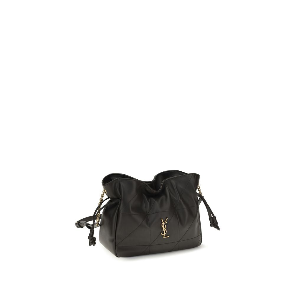 Saint Laurent Clutch Bag aus schwarzem Lammleder Ovis Aries