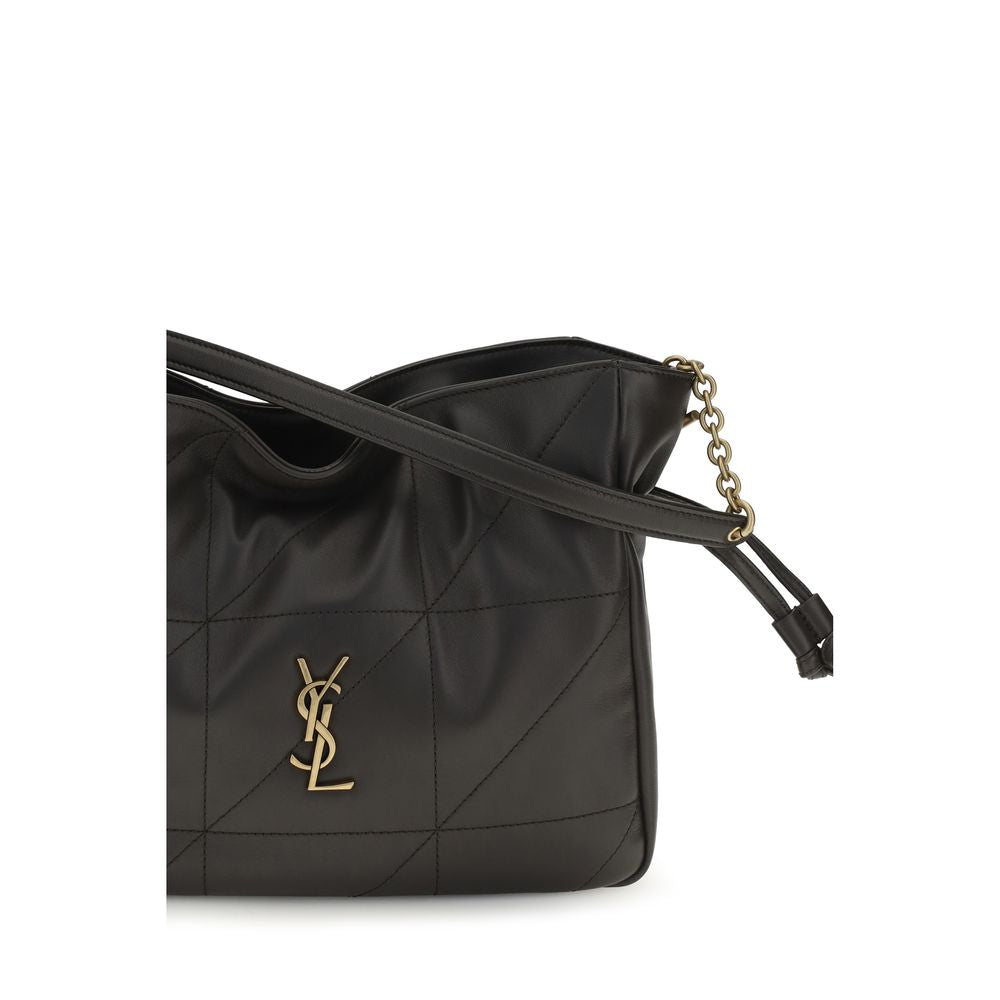 Saint Laurent Clutch Bag aus schwarzem Lammleder Ovis Aries