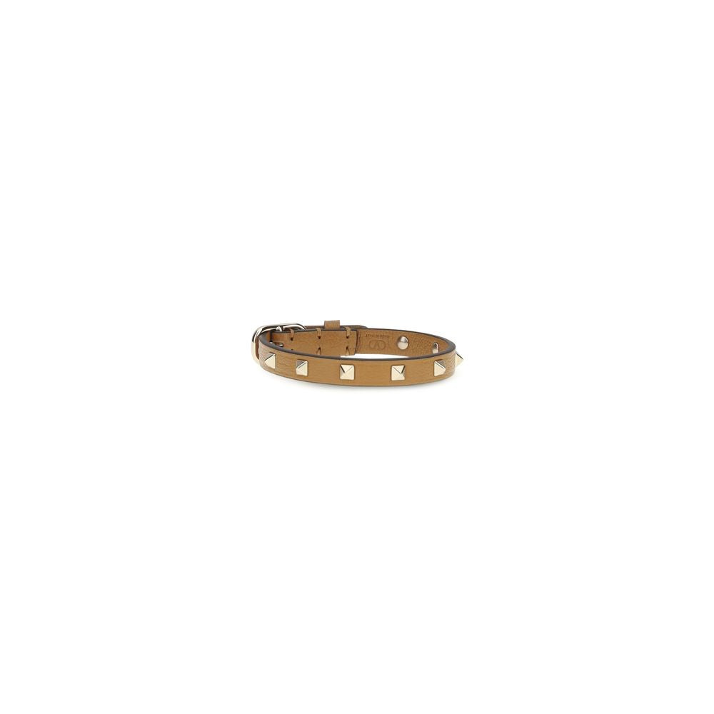 Valentino Garavani Armband aus braunem Kalbsleder Bos Taurus