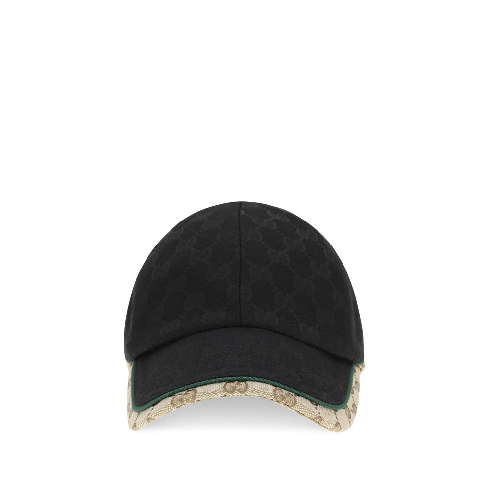 Gucci Schwarze Polyamid-Cap (Baseballkappe)