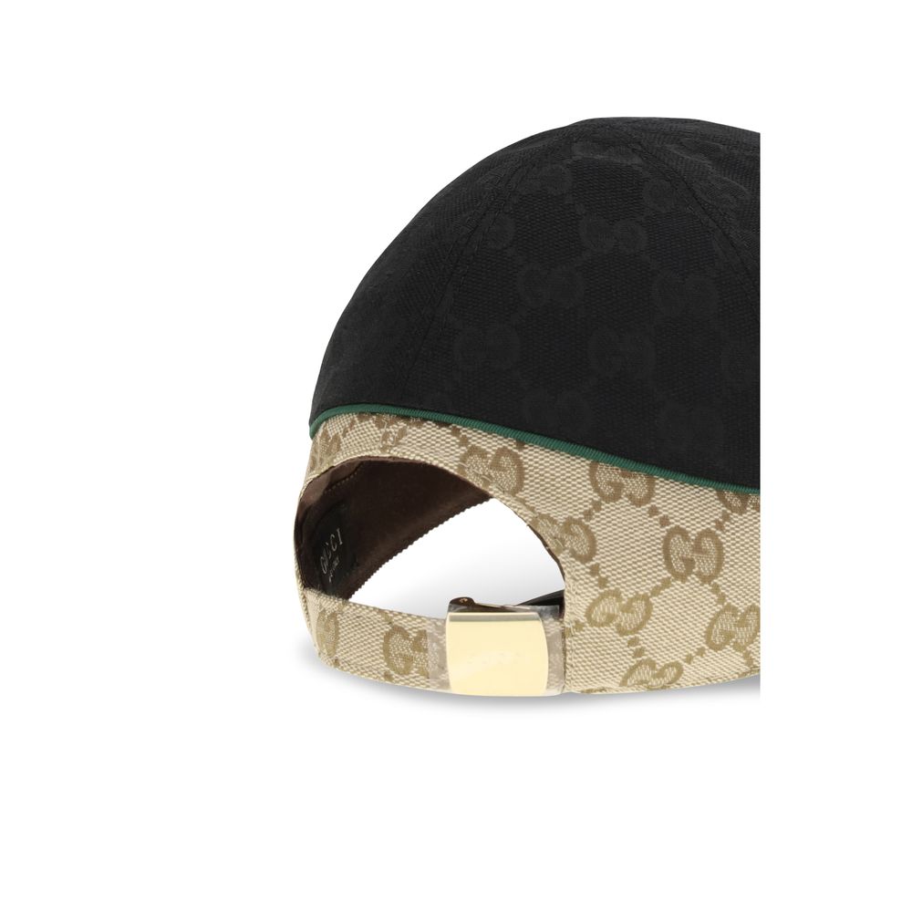 Gucci Schwarze Polyamid-Cap (Baseballkappe)