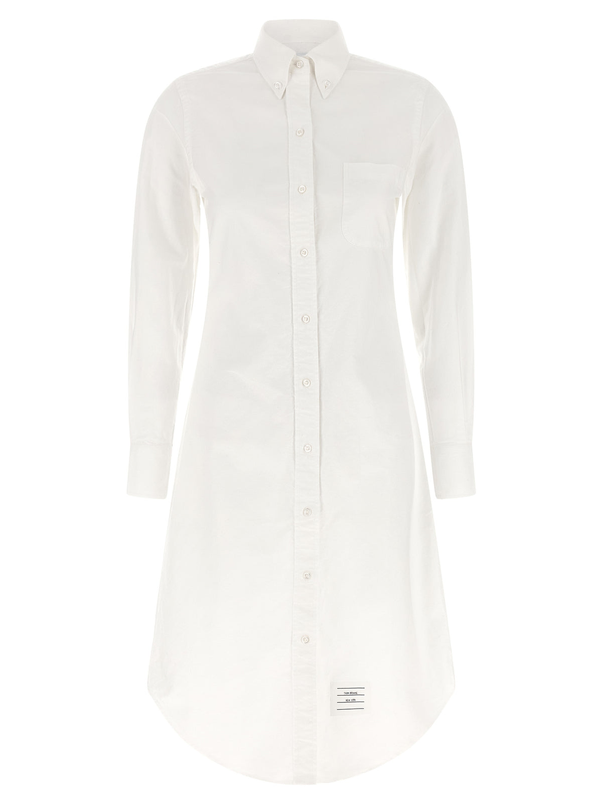 Thom Browne White Cotton Midi Dress