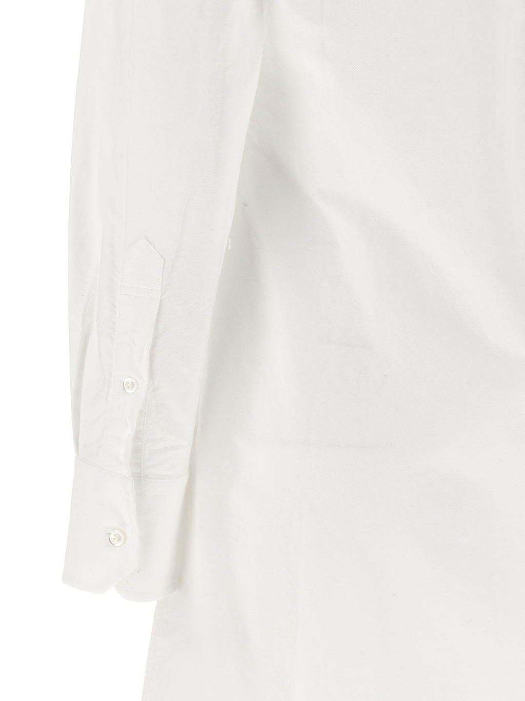 Thom Browne White Cotton Midi Dress