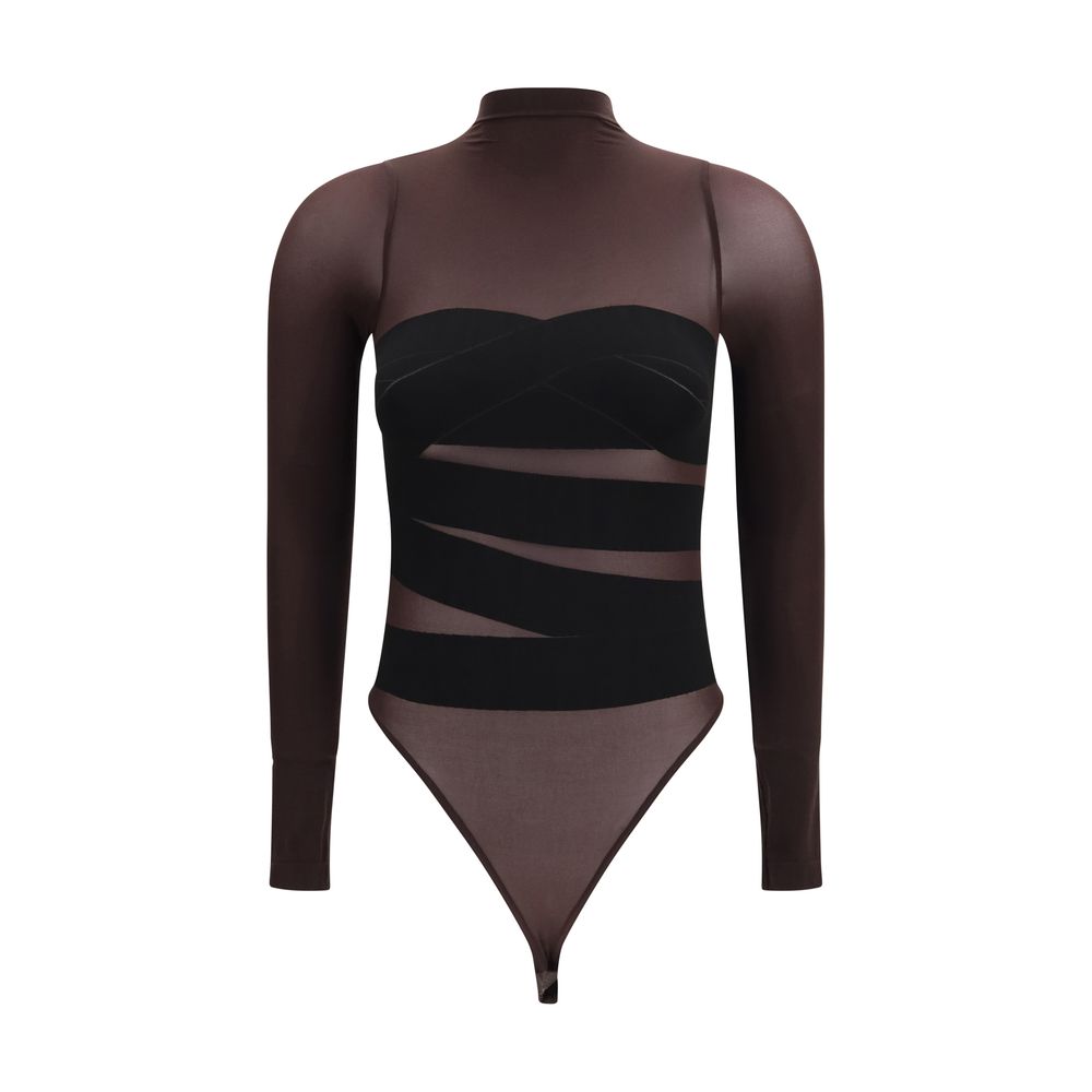 Wolford Body aus Polyamid in Braun