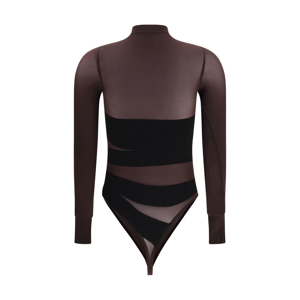 Wolford Body aus Polyamid in Braun