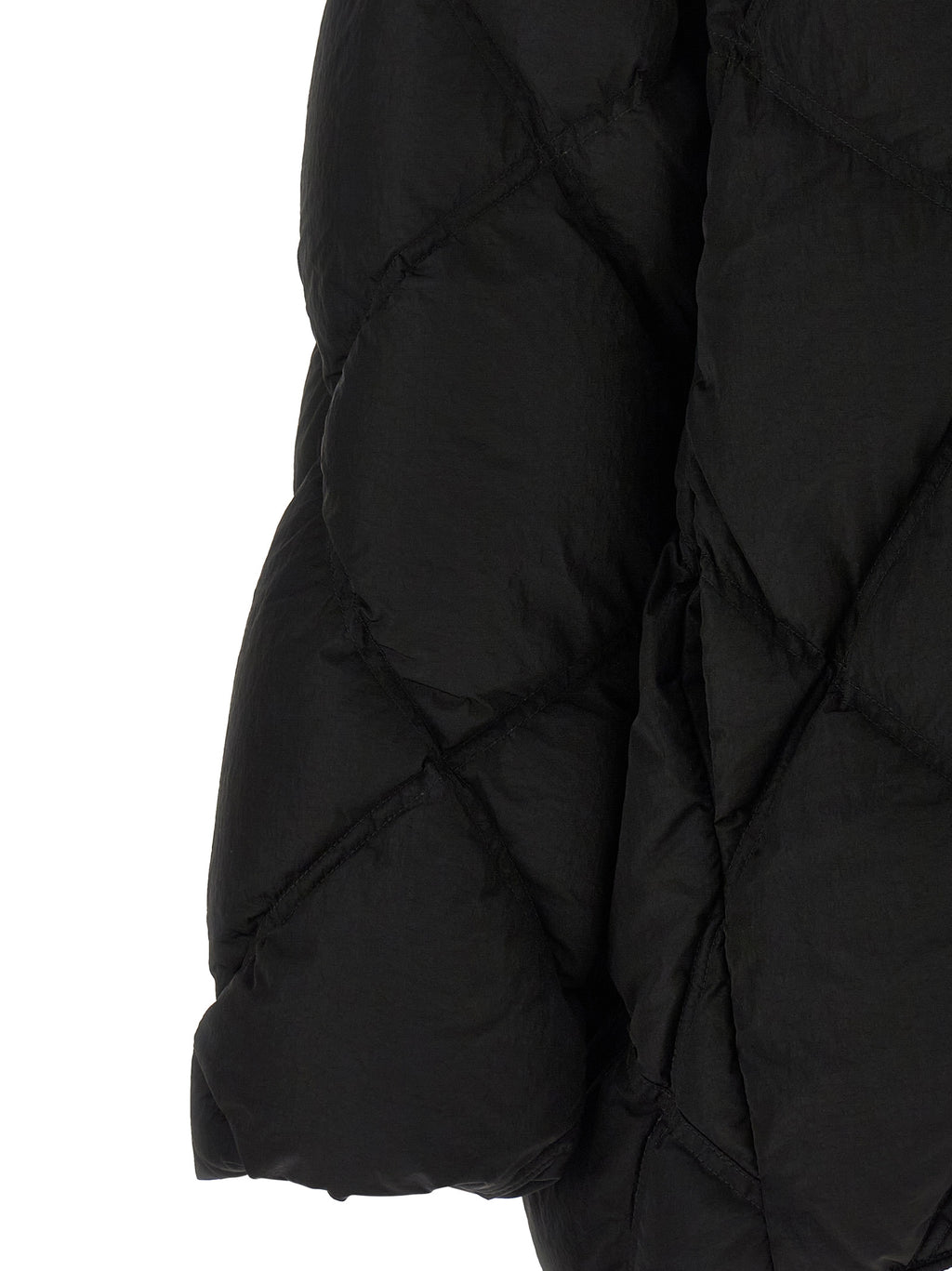 IENKI IENKI Black Nylon Full-Length Jacket