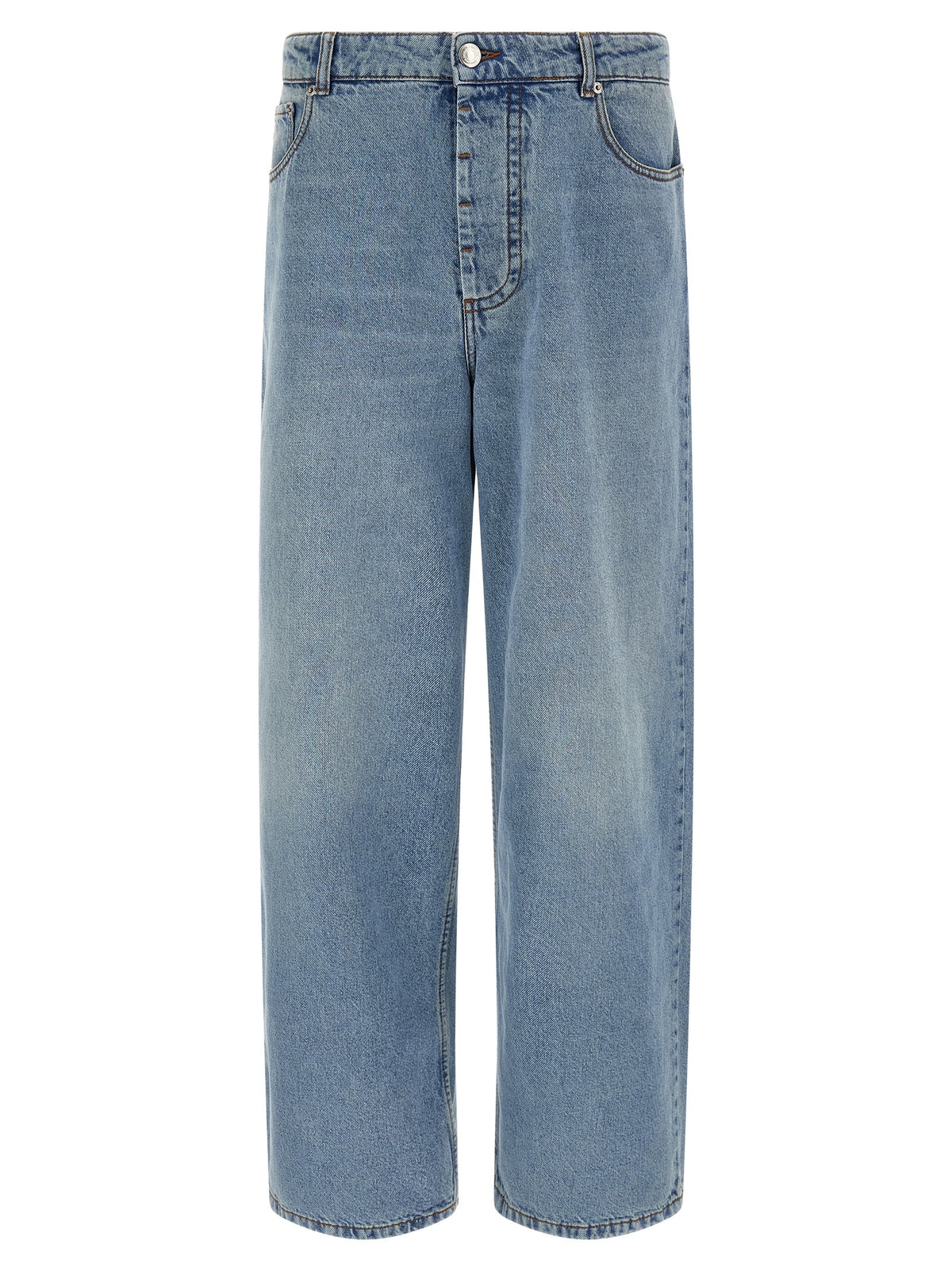 Ami Paris Jeans aus blauer Baumwolle mit lässiger Passform