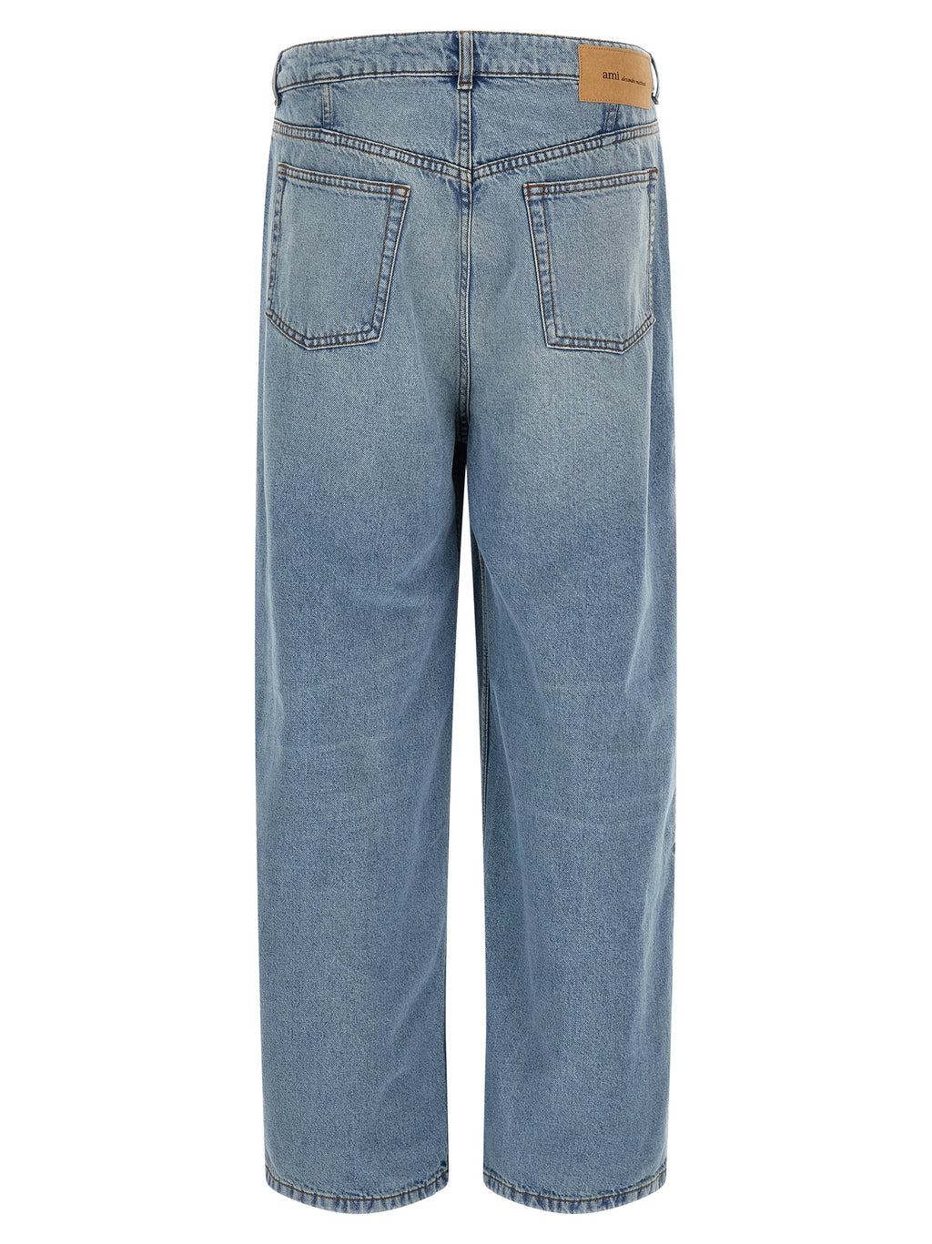 Ami Paris Jeans aus blauer Baumwolle mit lässiger Passform