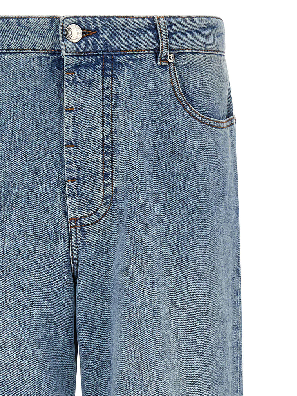 Ami Paris Jeans aus blauer Baumwolle mit lässiger Passform