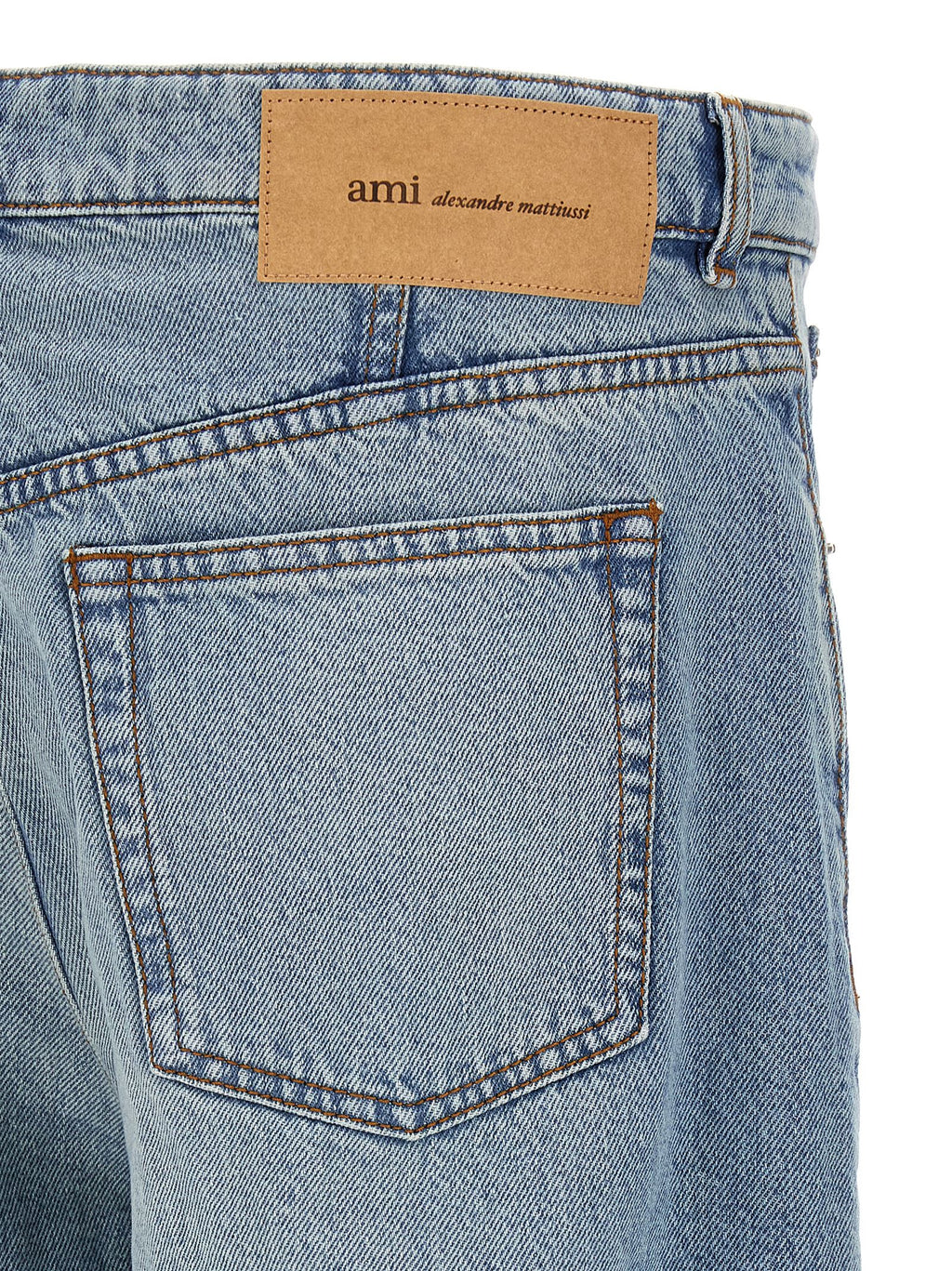 Ami Paris Jeans aus blauer Baumwolle mit lässiger Passform