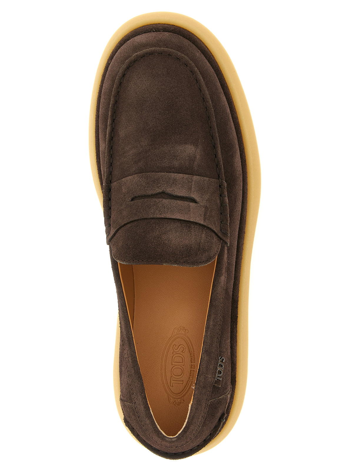 Tod's Slip-On Loafers aus braunem Kalbsleder