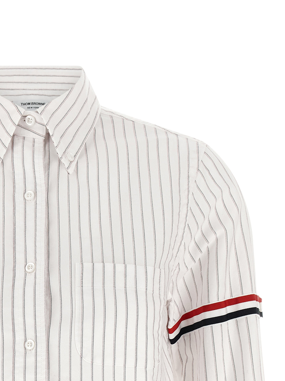 Thom Browne Weiße Baumwollbluse